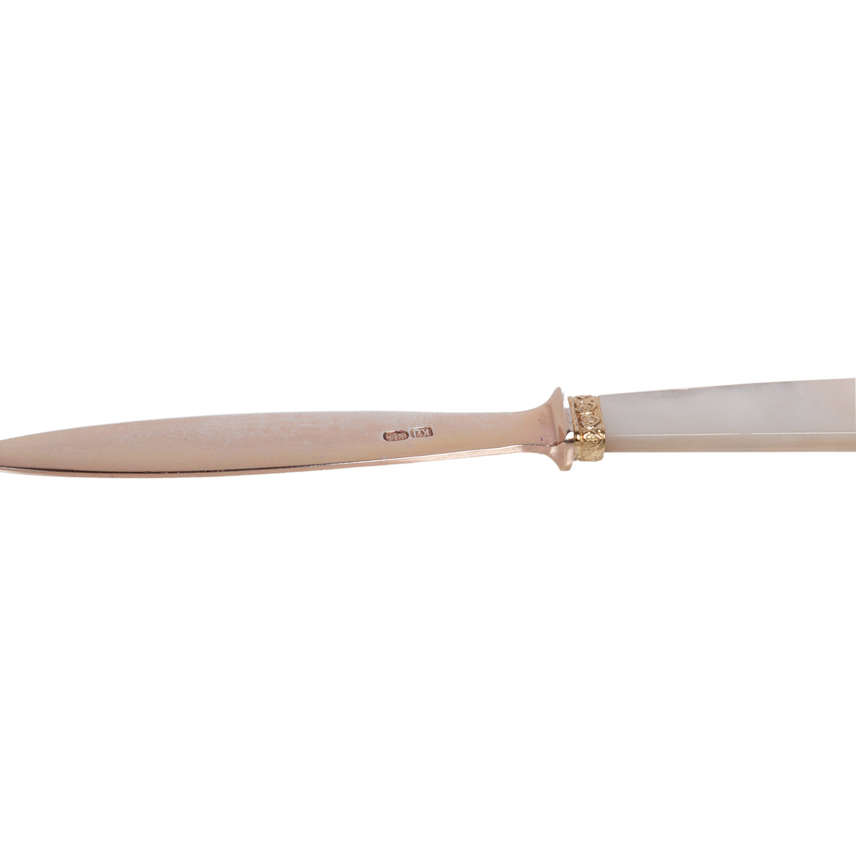 Antique Russian Imperial Romanov Silver Gilt Letter Opener Czar Nicholas II 1870