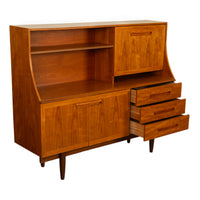 Mid Century Modern Danish Style Teak Credenza Bar Sideboard Buffet G Plan 1960s
