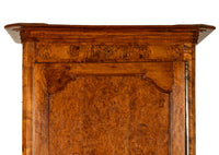 Antique French Provincial Inlaid Burl Chestnut Wardrobe Armoire Bonnetiere 1750