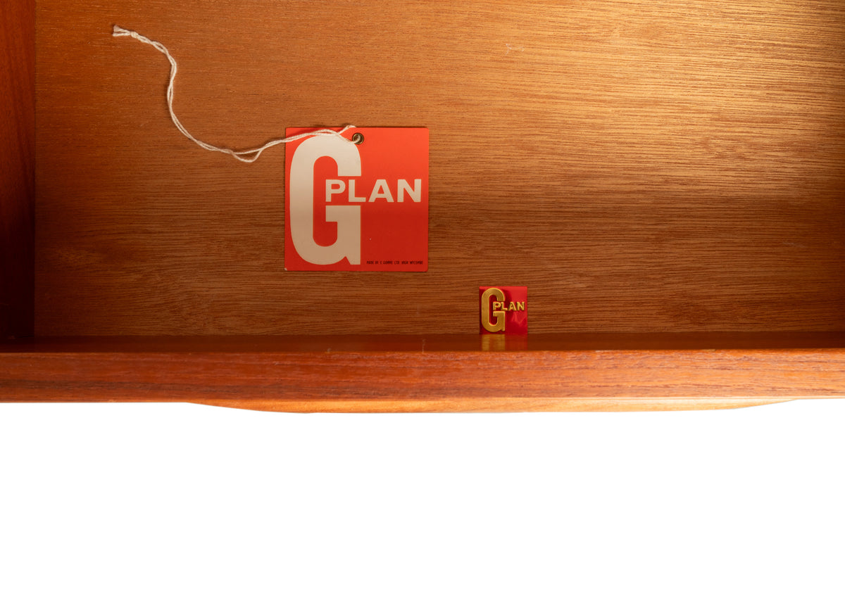 Mid Century Modern Danish G Plan Teak Tall Dresser Chest Six Drawers Fresco 1966