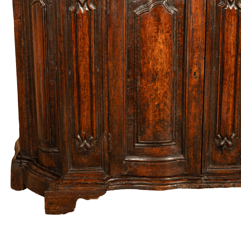 Antique Italian 17th Century Renaissance Carved Walnut Sideboard Credenza 1600