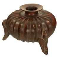 Ancient Pre-Columbian Colima Redware Ceramic Gourd Vessel Circa 100 BC Ex-Museum