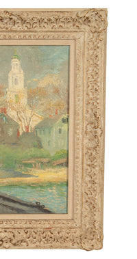 American Impressionist Oil Painting Provincetown Cape Cod Massachusetts by Gerrit Beneker, 1915