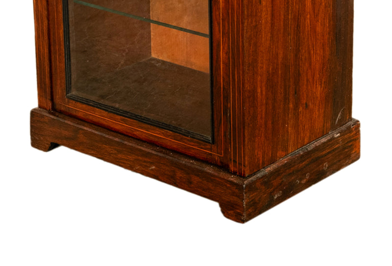 Antique 19th C Inlaid Rosewood Sheet Music Cabinet Display Cabinet Vitrine 1870