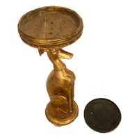 Antique French 18th Century Louis XVI Carved Gilt-Wood Greyhound Dog Jardinière Stand 1780