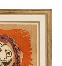 Original Colored Cubist Imaginary Portrait Signed Numbered by Pablo Picasso, 1969 with Marcel Salinas Letter