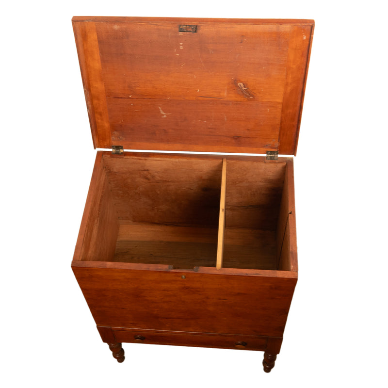 Antique American Federal Sheraton Middle Tennessee Cherry Plantation Sugar Chest 1820