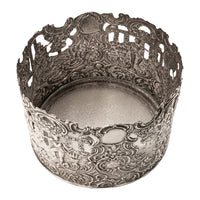 Antique American Sterling Silver Wine Bottle Decanter Coaster Cuff New York 1915