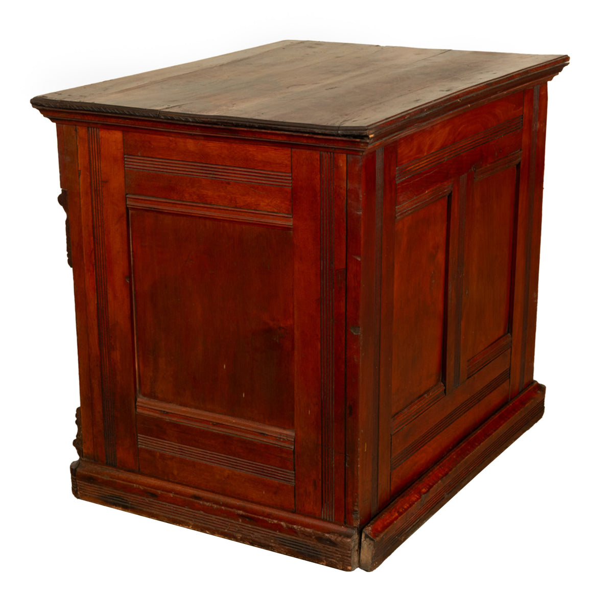 Antique Eastlake Clark's Walnut Mercantile Store Advertising Thread Cabinet 1880