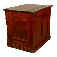 Antique Eastlake Clark's Walnut Mercantile Store Advertising Thread Cabinet 1880