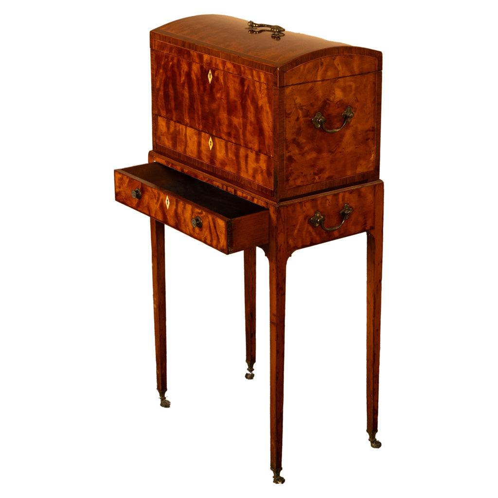 Antique George III Neoclassical Mahogany Chest Stand Cabinet Ince & Mayhew 1790
