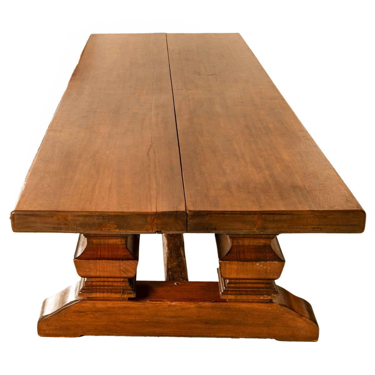 Antique 19th Century Monumental Italian Walnut Refectory Dining Table Circa 1820, Seats 16+