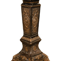 Pair Antique Regency Louis XV Style Gilt Bronze Pedestals Column Stands 1910