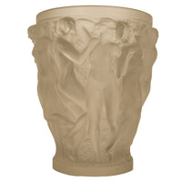 Rene Lalique Large Art Deco Opalescent Glass Crystal Vase Bacchantes Signed 1927