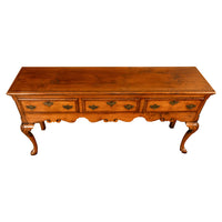 Antique 18th Century Georgian Oak & Crossbanded Mahogany Welsh Dresser Base 1780
