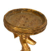 Antique French 18th Century Louis XVI Carved Gilt-Wood Greyhound Dog Jardinière Stand 1780
