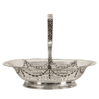 Antique Georgian Sterling Silver Pierced Basket by Richard Morton Sheffield 1778