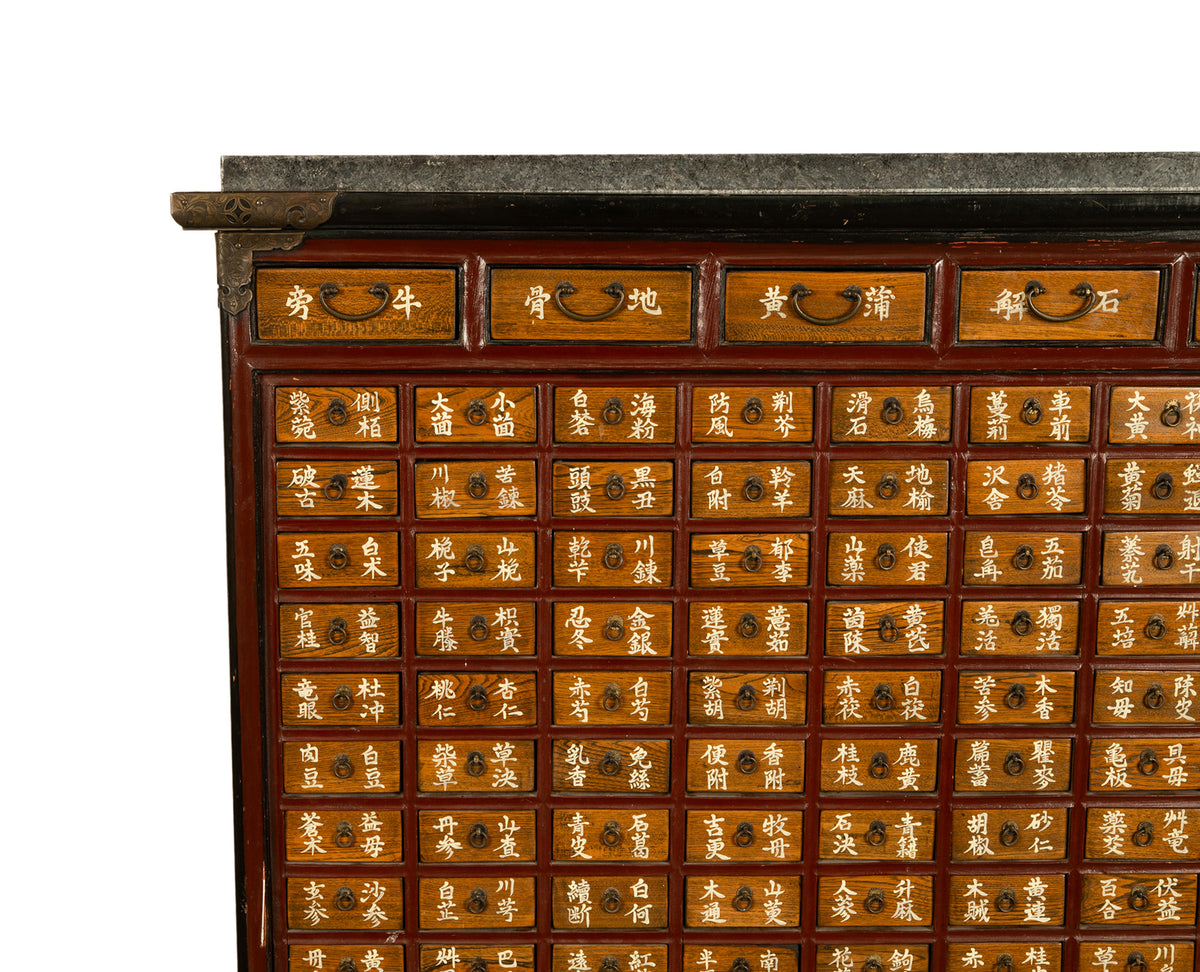 Antique Korean Elm Medicine Apothecary Cabinet Chest 88 Drawers Yakjang 1920