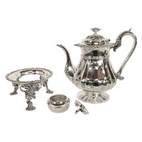 Antique Georgian Sterling Silver Coffee Pot Stand Joseph Angell Eley London 1824