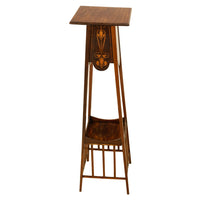 Antique Art Nouveau Inlaid Mahogany Leonard Wyburd Liberty & Co Plant Stand 1905