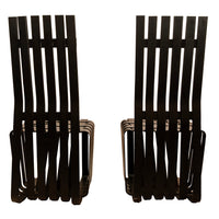 Pair American Modernist "High Sticking" Black Chairs Frank Gehry for Knoll 1992
