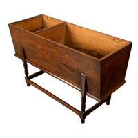 Antique Georgian Country 18th Century Elm Dough Bin Baker's Table Chest 1780