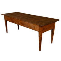 Antique Early 19th Century French Provincial Farmhouse Fruitwood Serving Kitchen Table 1820