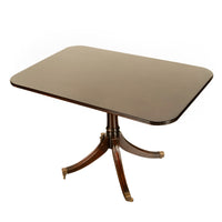 Antique Tilt Top Georgian Regency Mahogany Pedestal Breakfast Dining Table 1810