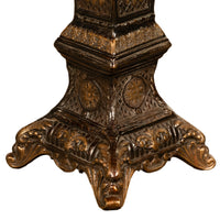 Pair Antique Regency Louis XV Style Gilt Bronze Pedestals Column Stands 1910