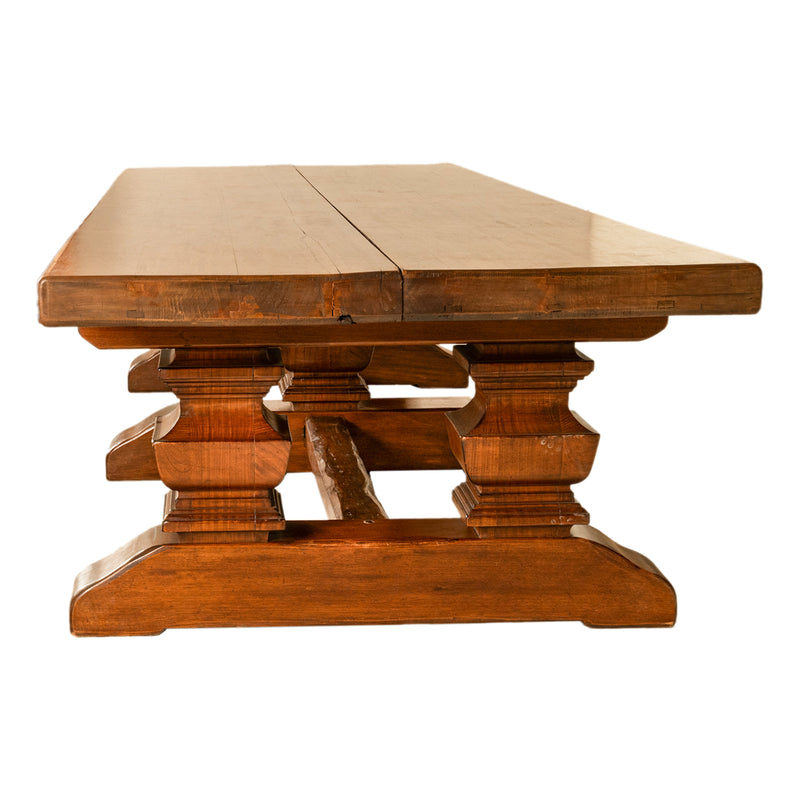 Antique 19th Century Monumental Italian Walnut Refectory Dining Table Circa 1820, Seats 16+