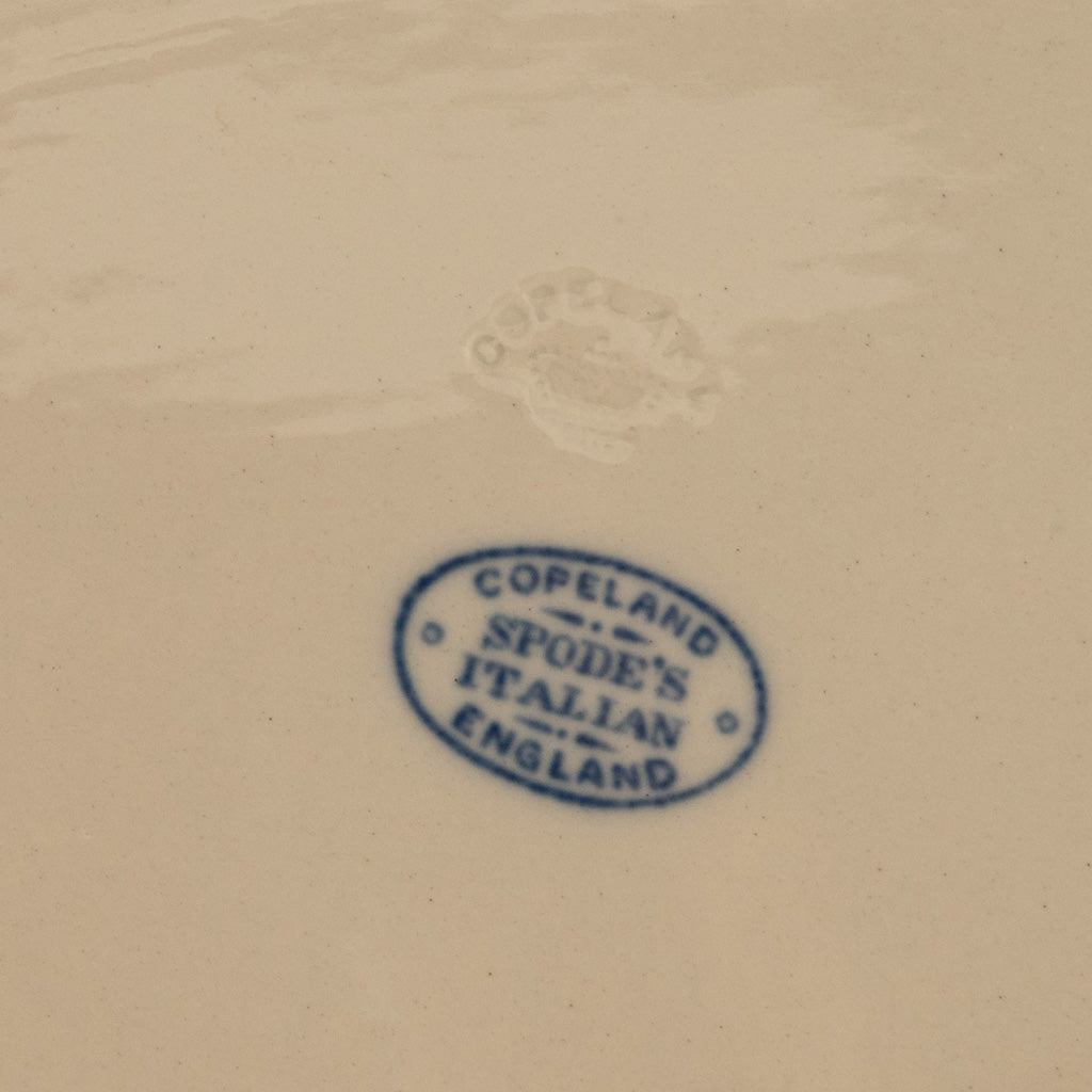 Antique Copeland Spode Blue & White Porcelain "Italian" Pattern Lazy Susan 1890