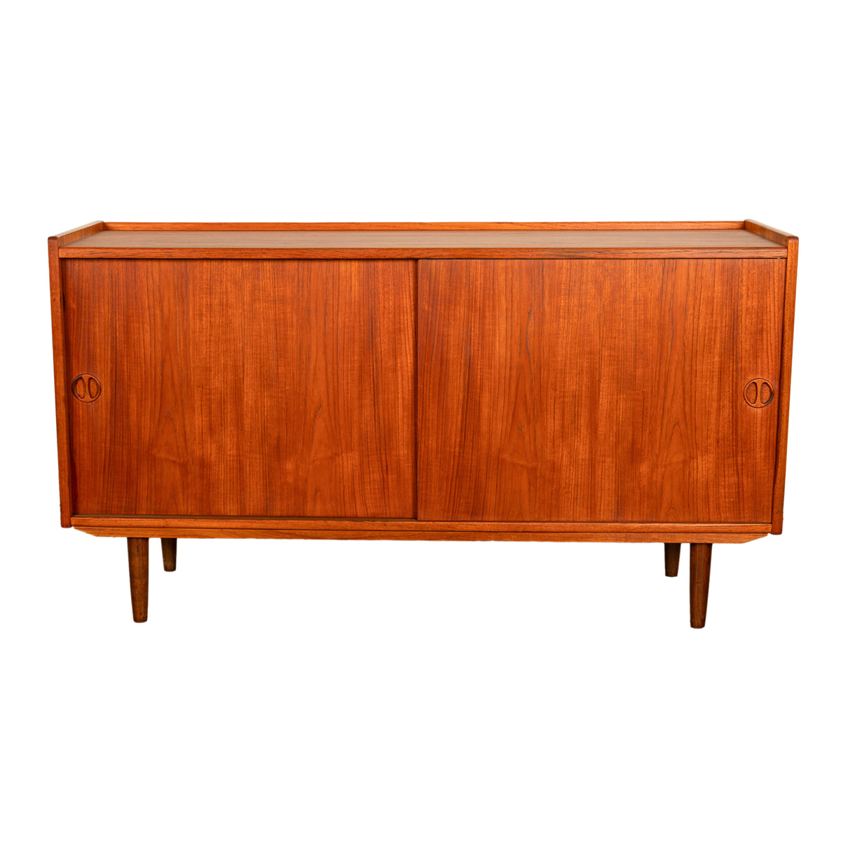 Mid Century Danish Modern 2 Door Teak Credenza Cabinet Jydsk Mobelindustri 1960