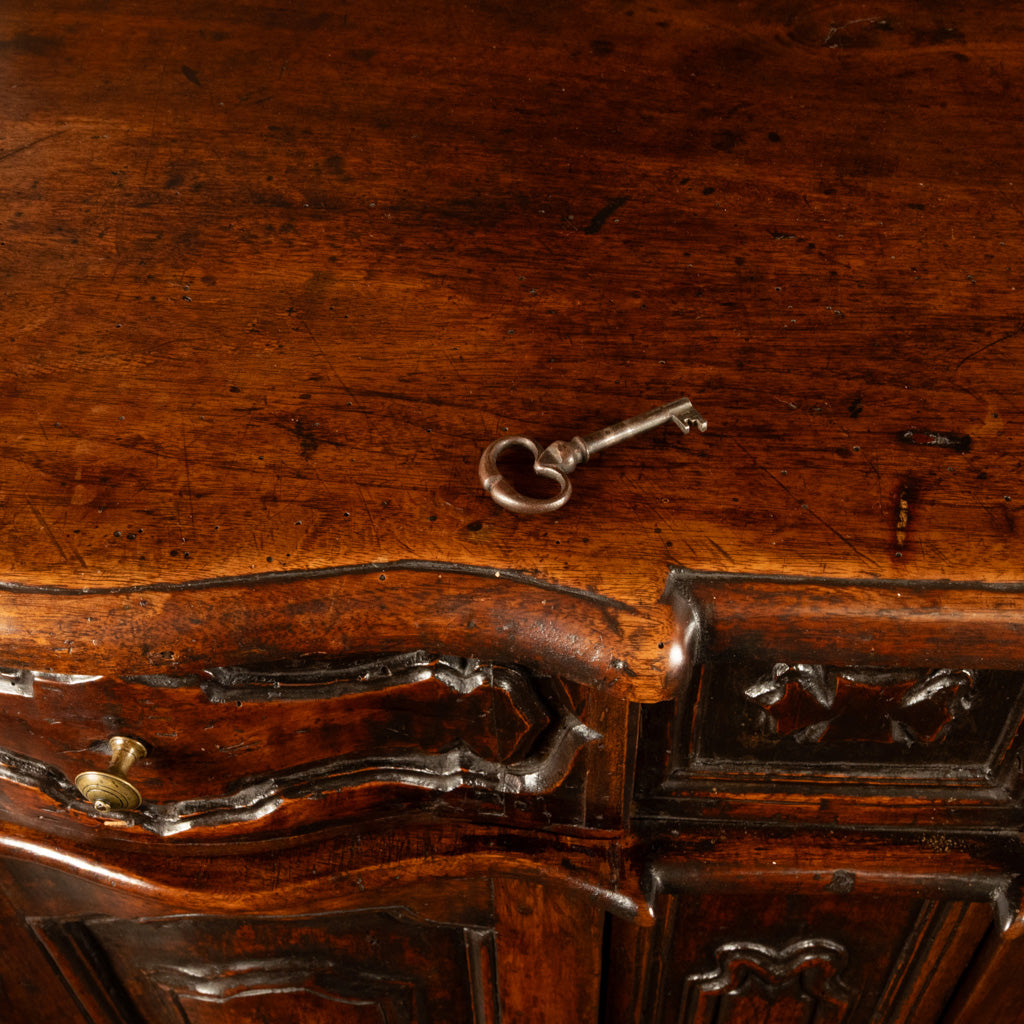 Antique Italian 17th Century Renaissance Carved Walnut Sideboard Credenza 1600