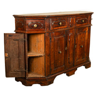 Antique Italian Walnut Baroque Credenza Buffet Side Cabinet Circa 1680 Ex de Young Museum San Francisco