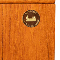 Pair Mid Century Modern Danish Teak Nightstands Chest Drawers by Scan Coll 1970