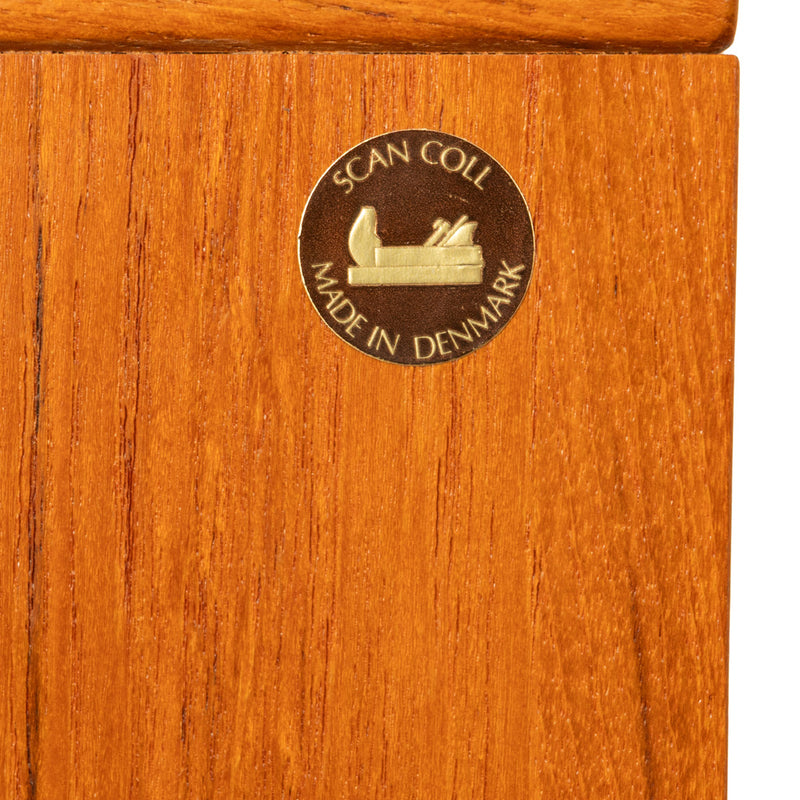 Pair Mid Century Modern Danish Teak Nightstands Chest Drawers by Scan Coll 1970