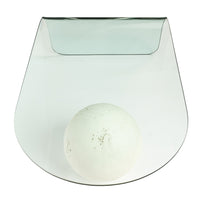 1980's Postmodern Waterfall Glass & Stone Sphere Coffee Table Leon Rose for Pace