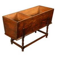 Antique Georgian Country 18th Century Elm Dough Bin Baker's Table Chest 1780