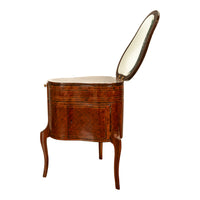 Antique French LouisXV Mechanical Tulipwood Dressing Table de Toilette Desk 1800