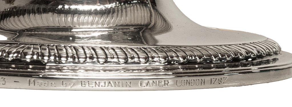Antique George III Sterling Silver Soup Tureen Cover Benjamin Laver London 1787