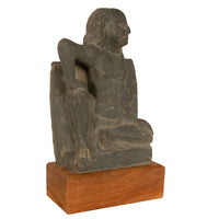 Ancient Gandhara Buddhist Carved Schist Statue of Atlas Kushan Empire 300 AD