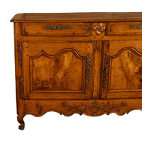 Antique 18th C French Provincial Louis XV Carved Walnut Sideboard Buffet 1780