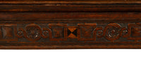Antique 16th C Elizabethan Tudor Inlaid Oak Carved Court Cupboard Cabinet 1580