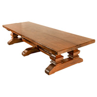 Antique 19th Century Monumental Italian Walnut Refectory Dining Table Circa 1820, Seats 16+