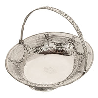 Antique Georgian Sterling Silver Pierced Basket by Richard Morton Sheffield 1778