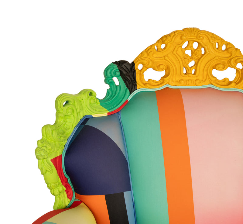 Italian Postmodern Proust Geometrica Armchair Alessandro Mendini by Cappellini