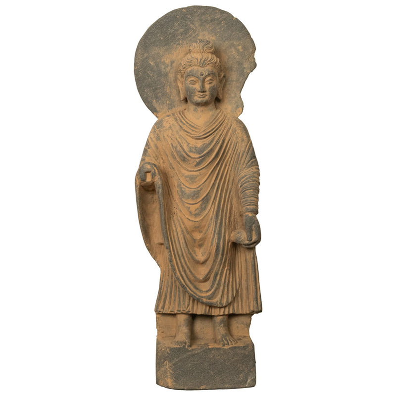 Ancient Indian Carved Stone Gandharan Shakyamuni Buddha Statue 2nd Century A.D.