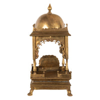 Large Antique East Indian Brass Hindu Altar Temple Statue Shrine Mandir 1880