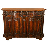 Antique Italian 17th Century Renaissance Carved Walnut Sideboard Credenza 1600
