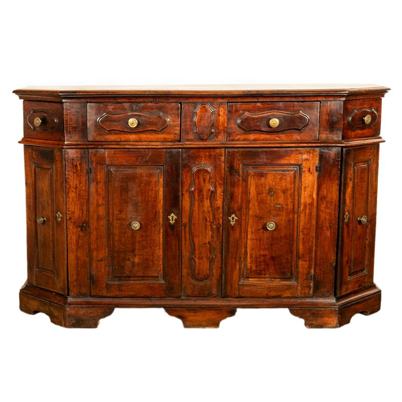 Antique Italian Walnut Baroque Credenza Buffet Side Cabinet Circa 1680 Ex de Young Museum San Francisco